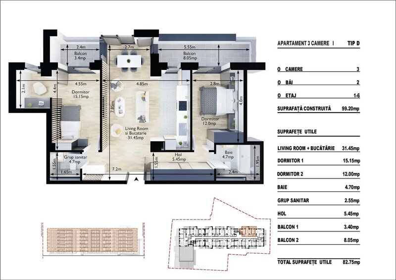 Doamna Ghica Apartament 3 camere 8% reducere, doar in septembrie 2025